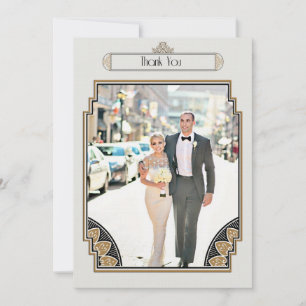 Art Deco Gold Posh Thank You
