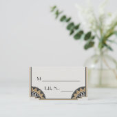 Art Deco Gold Posh Wedding Place Cards (Standing Front)