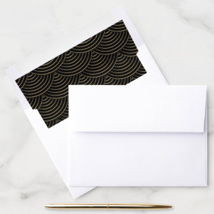 Southwestern Boho Printed Envelope Liners, Desert Wedding Invites, 5x7 Euro  Flap Invitation Envelopes With Inserts Aztec A7 Envelope Liner 