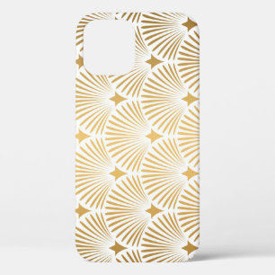 Art Deco: Gold-White Elegance. iPhone 12 Case