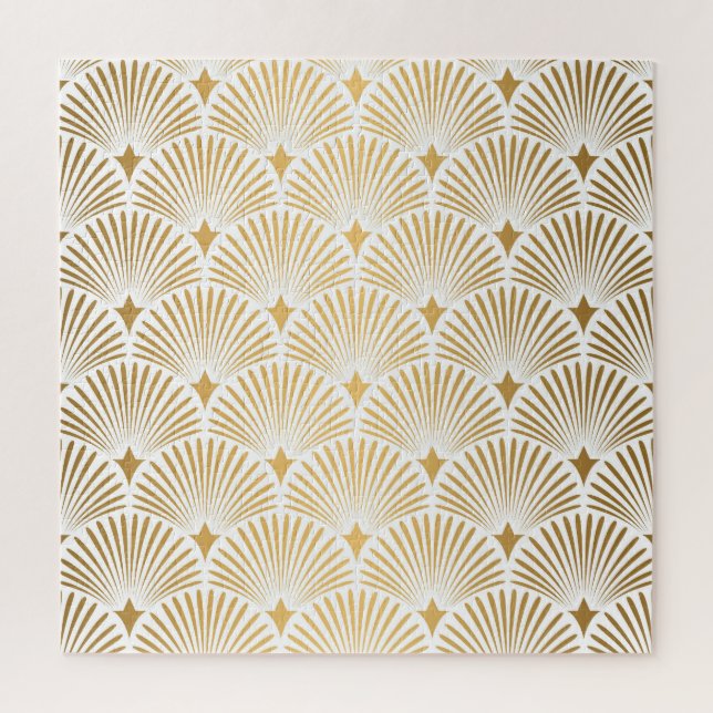 Art Deco: Gold-White Elegance. Jigsaw Puzzle (Vertical)