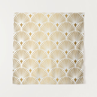 Art Deco: Gold-White Elegance. Tapestry