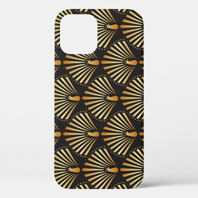 Art deco golden peacock pattern Case-Mate iPhone case (Back)
