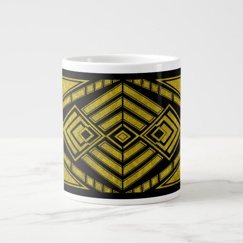 ART DECO graphic pattern 3  Giant Coffee Mug