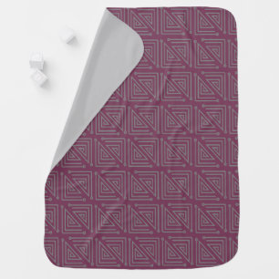 Art Deco Gray Mazes Baby Blanket