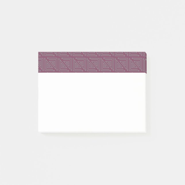 Art Deco Gray Mazes Post-it Notes (Front)