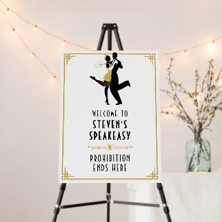Art Deco/Great Gatsby Birthday Party Welcome Sign