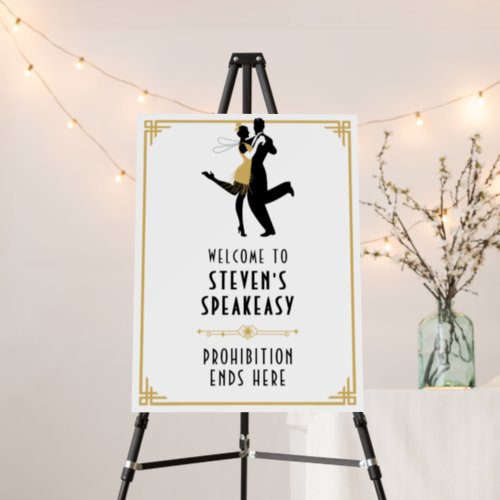Art DecoGreat Gatsby Birthday Party Welcome Sign