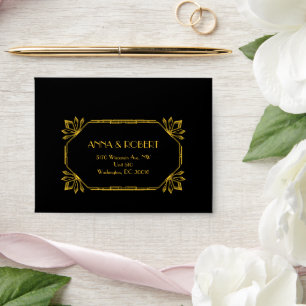 Art Deco Great Gatsby Reply Envelopes