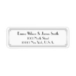 Art Deco Great Gatsby Silver Return Address Labels