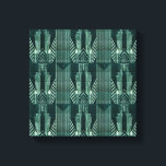 Art deco, Green,black, pattern,art nouveau,vintage Canvas Print<br><div class="desc">Art deco,  Green, black,  pattern, art nouveau, vintage, chic, elegant, retro, trending, modern, </div>