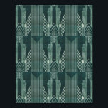 Art deco, Green,black, pattern,art nouveau,vintage Faux Canvas Print<br><div class="desc">Art deco,  Green, black,  pattern, art nouveau, vintage, chic, elegant, retro, trending, modern, </div>