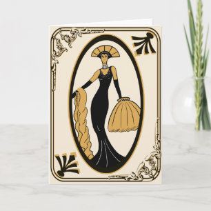 Art Deco greeting card