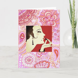 Art Deco Greeting Card Note Card
