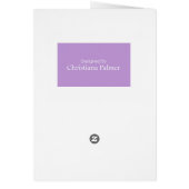 Art Deco Greetings Card (Back)