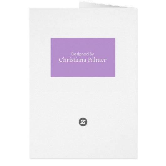 Art Deco Greetings Card (Back)