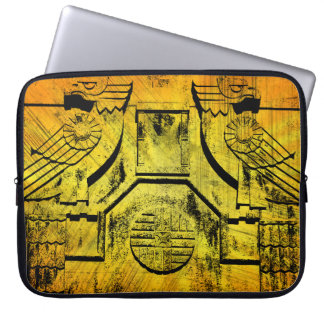 Art Deco Grunge Bald Eagles Laptop Computer Sleeve