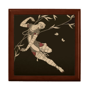 Art Deco Gypsy Dancer Jewelry Box