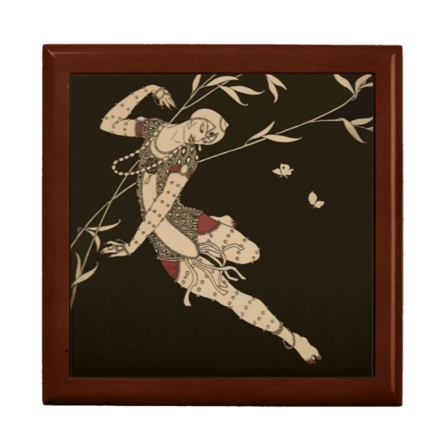 Art Deco Gypsy Dancer Jewelry Box (Front)