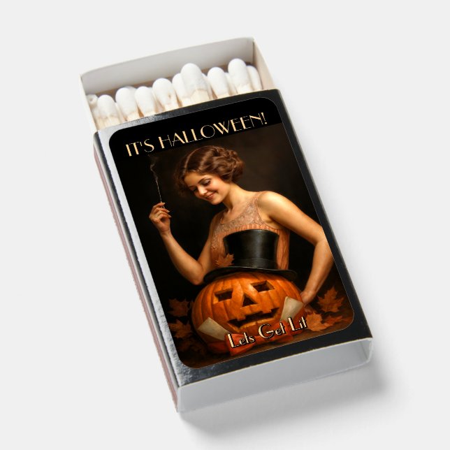 Art Deco Halloween Matchboxes (Front Open)