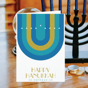 ART DECO HANUKKAH HOLIDAY CARD