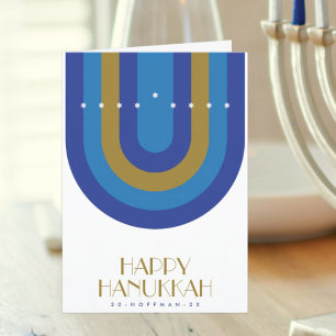 ART DECO HANUKKAH HOLIDAY CARD