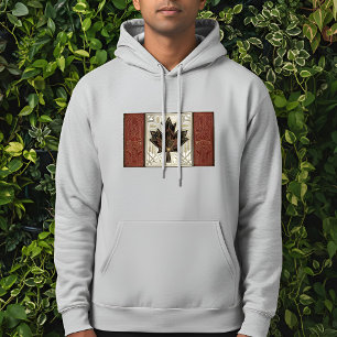 Art Deco Heritage Flag   Canada   1920s Design Hoodie