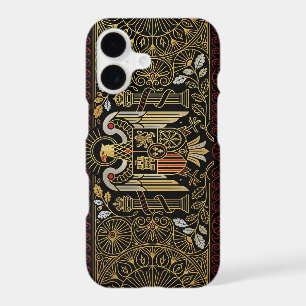 Art Deco Heritage Flag Spain I iPhone Case