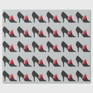 Art Deco High Heel Shoe Fashion Wrapping Paper