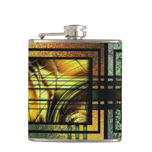 Art Deco Hip Flask