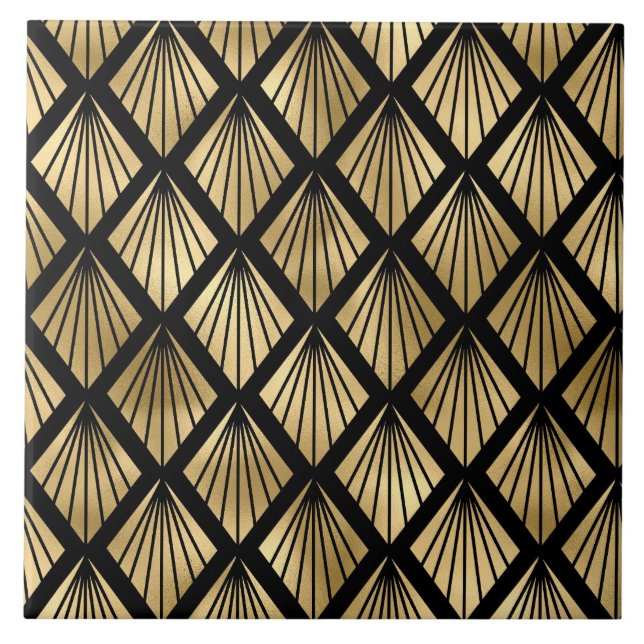 art deco home decor ceramic tile (Front)