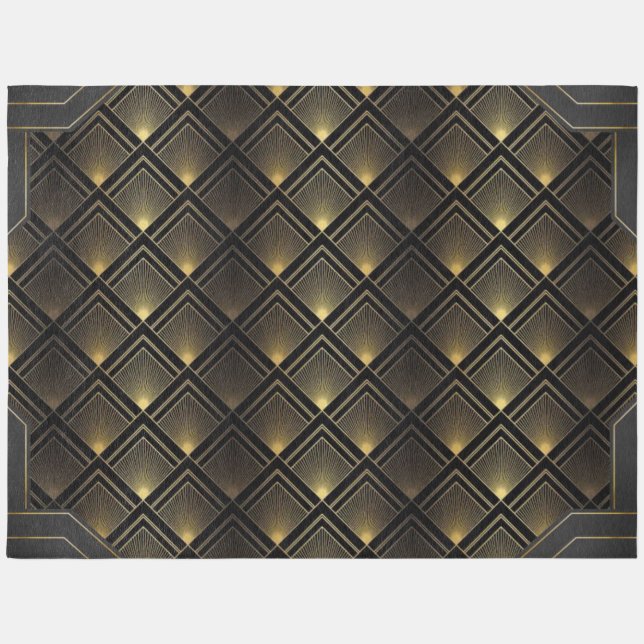 Art Deco Home Theater Area Rug (Front)