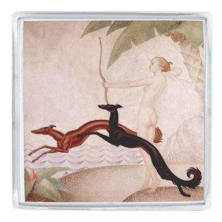 Art Deco Huntress Lapel Pin