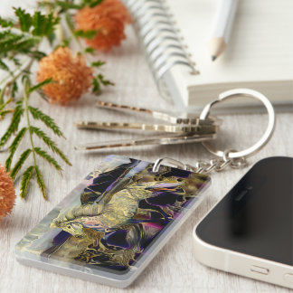 Art Deco Icelandic horse Keychain