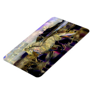 Art Deco Icelandic Horse Magnet