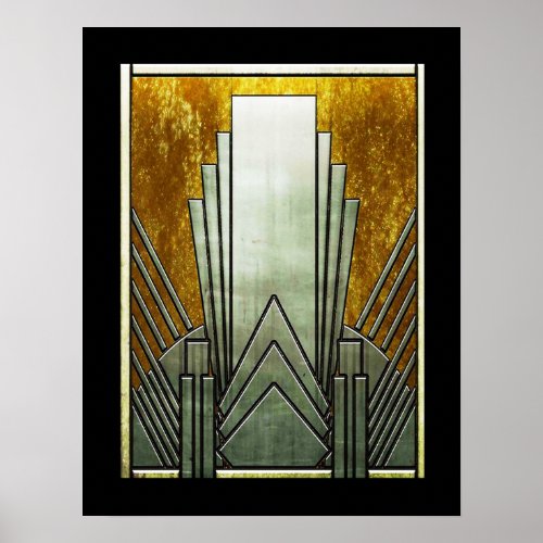 Art Deco Iconic Poster Poster