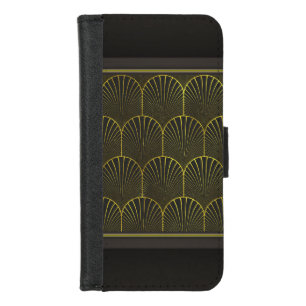 Art Deco In Gold And Black iPhone 8/7 Wallet Case