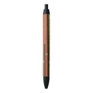 Art Deco In Gold And Tan Pen