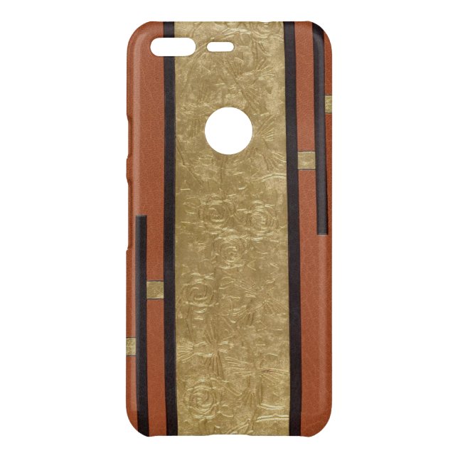Art Deco In Gold And Tan Uncommon Google Pixel Case (Back)