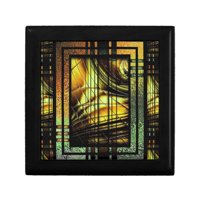 Art Deco In Green And Gold Gift Box (Front)