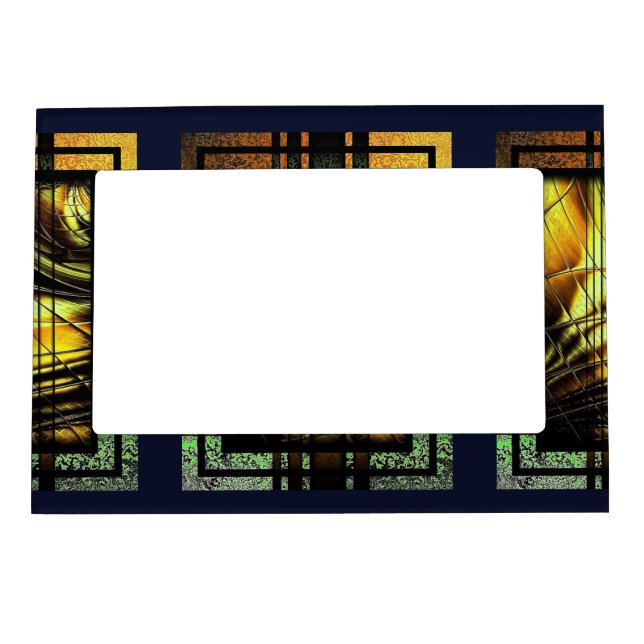 art deco in green and gold magnetic frame (Front)