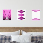 Art deco in pink wall art sets<br><div class="desc">Classic art deco style patterns created in pink. 

Iconic art deco patterns,  true to the era.</div>