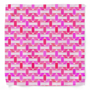 Art Deco industrial chic - pink, fuchsia, orchid Bandana