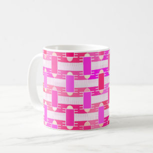 Art Deco industrial chic - pink, fuchsia, orchid Coffee Mug