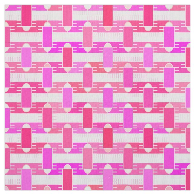 Art Deco industrial chic - pink, fuchsia, orchid Fabric (Swatch)
