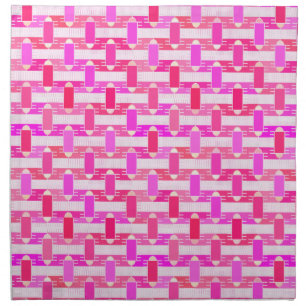 Art Deco industrial chic - pink, fuchsia, orchid Napkin