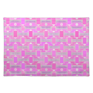 Art Deco industrial chic - pink, mauve Cloth Placemat