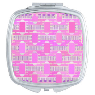 Art Deco industrial chic - pink, mauve Makeup Mirror