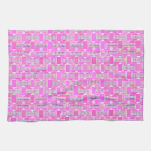 Art Deco industrial chic - pink, mauve Towel