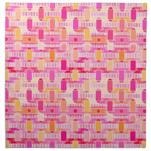 Art Deco industrial chic - pink, peach, gold Napkin